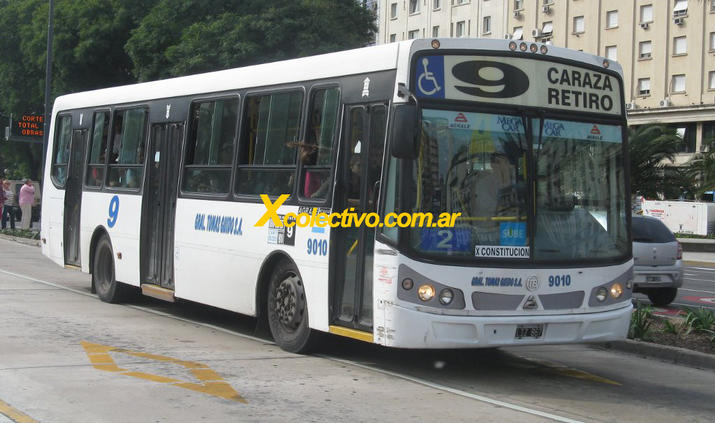 Linea 9 a Retiro, Obelisco, Constitucion, Villa Caraza. Recorridos de